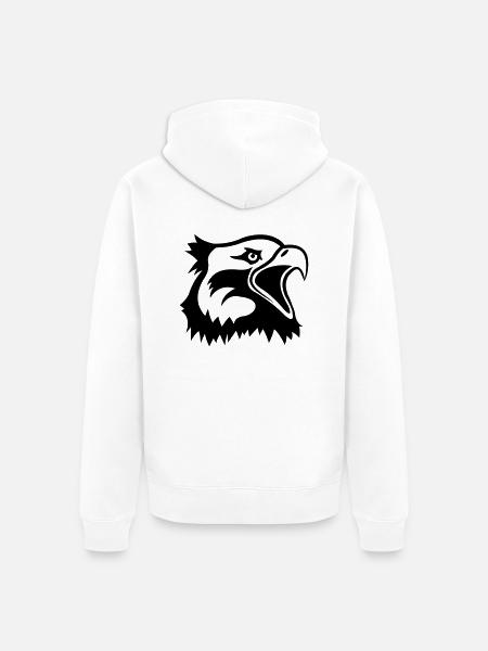 eagle - Unisex Premium Bio Zip Hoodie - Weiß