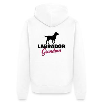 Labrador - Veste à capuche bio Premium Unisexe - blanc - Dos - Thijin (182cm)