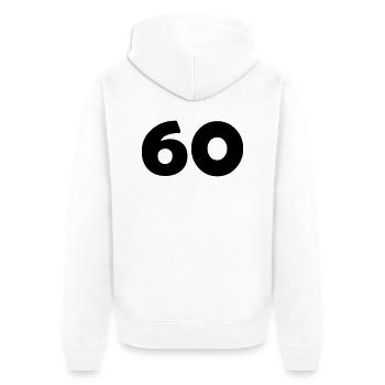 60 - Veste à capuche bio Premium Unisexe - blanc - Dos - Thijin (182cm)