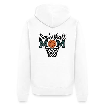 Basketball Mom Cool Design pour les mamans - Veste à capuche bio Premium Unisexe - blanc - Dos - Thijin (182cm)