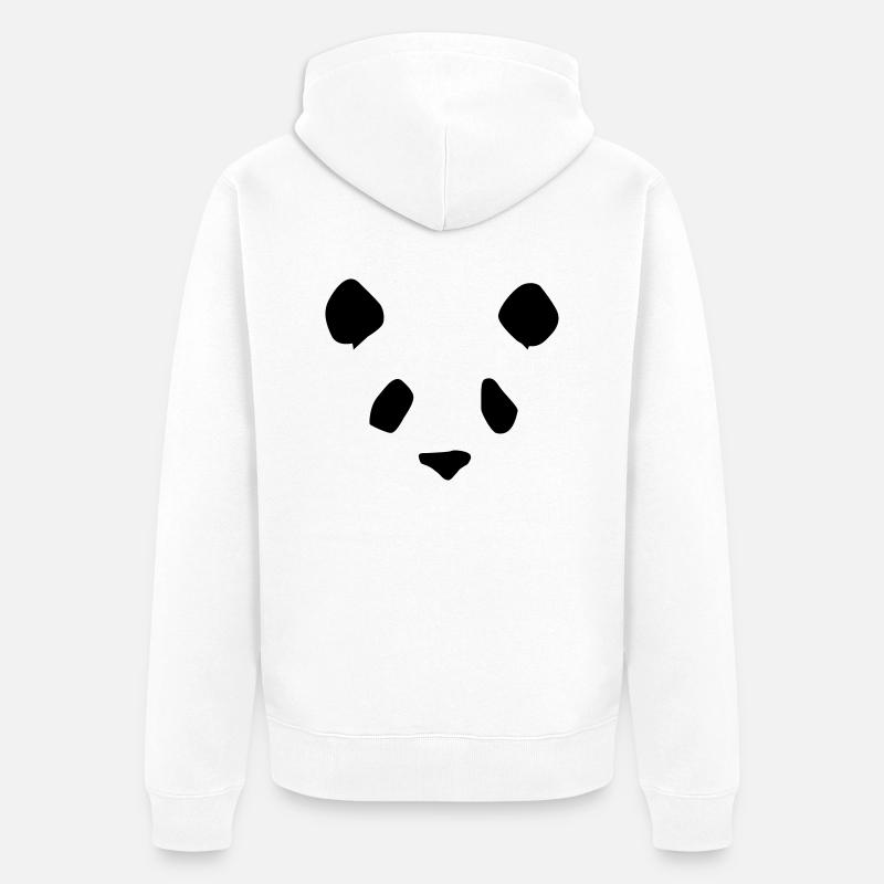 PANDA - Veste à capuche bio Premium Unisexe - blanc
