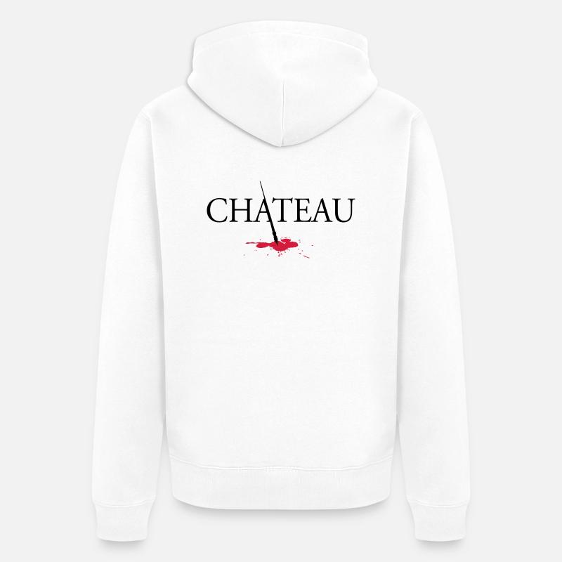 Chateau version 2 - Veste à capuche bio Premium Unisexe - blanc