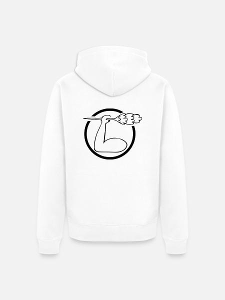Putzmann - Unisex Premium Bio Zip Hoodie - Weiß