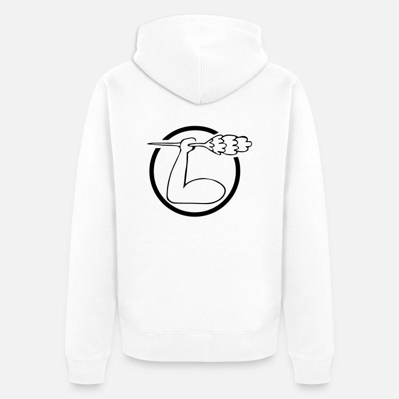 Putzmann - Veste à capuche bio Premium Unisexe - blanc