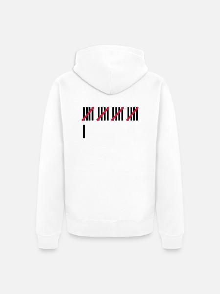 21st Birthday - Unisex Premium Organic Zip Hoodie - white
