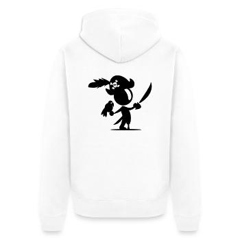 pirate - Veste à capuche bio Premium Unisexe - blanc - Dos - Thijin (182cm)