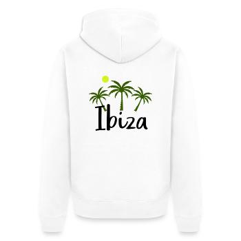 Ibiza - Veste à capuche bio Premium Unisexe - blanc - Dos - Thijin (182cm)