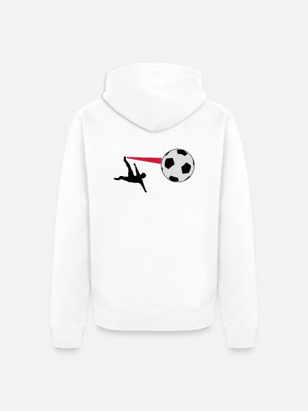 de soccer - Veste à capuche bio Premium Unisexe - blanc