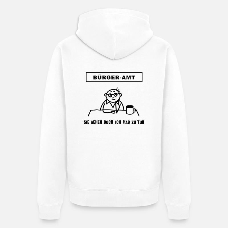Citizen Office - je fais - Veste à capuche bio Premium Unisexe - blanc