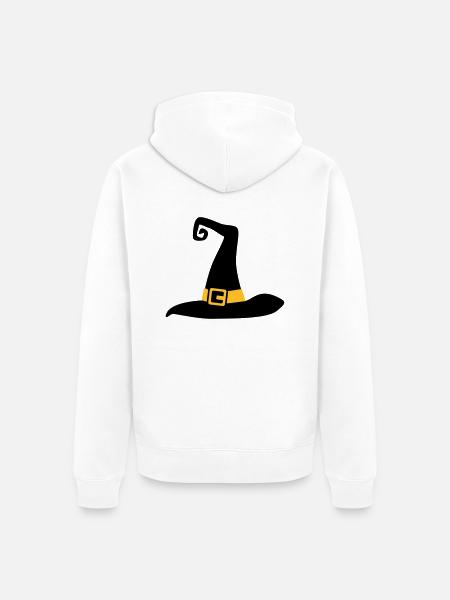 Hut - Unisex Premium Bio Zip Hoodie - Weiß