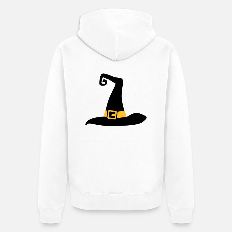 Hut - Unisex Premium Bio Zip Hoodie - Weiß