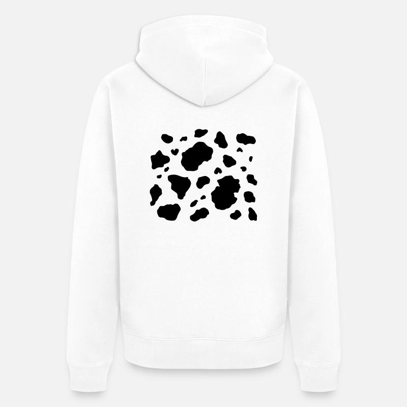 Kuh-Haut 2 - Unisex Premium Bio Zip Hoodie - Weiß