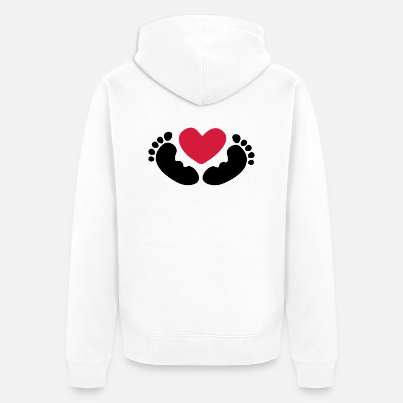 bébé - Veste à capuche bio Premium Unisexe - blanc