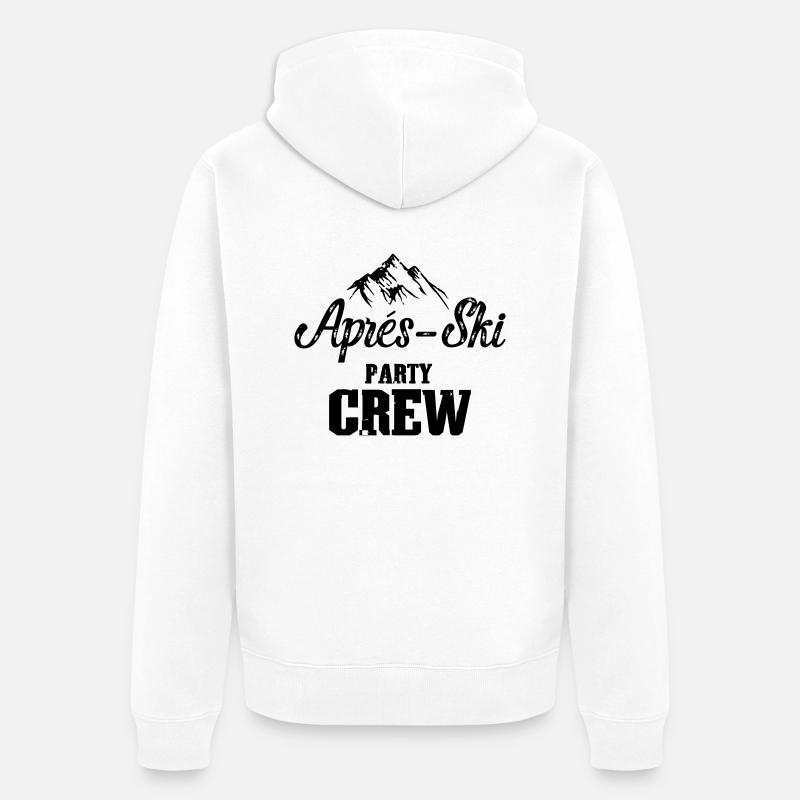 Apres Ski Party Crew - Veste à capuche bio Premium Unisexe - blanc