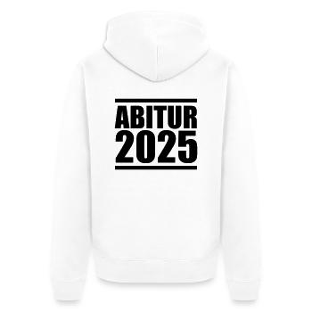 Abitur 2025 - Unisex Premium Organic Zip Hoodie - white - Back - Thijin (182cm)