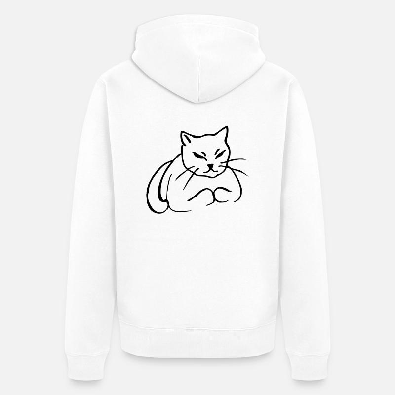 Griibi - Veste à capuche bio Premium Unisexe - blanc