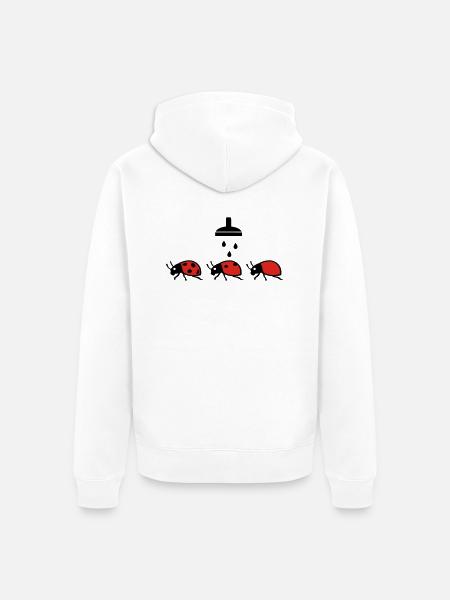 Marienkaefer - Unisex Premium Bio Zip Hoodie - Weiß