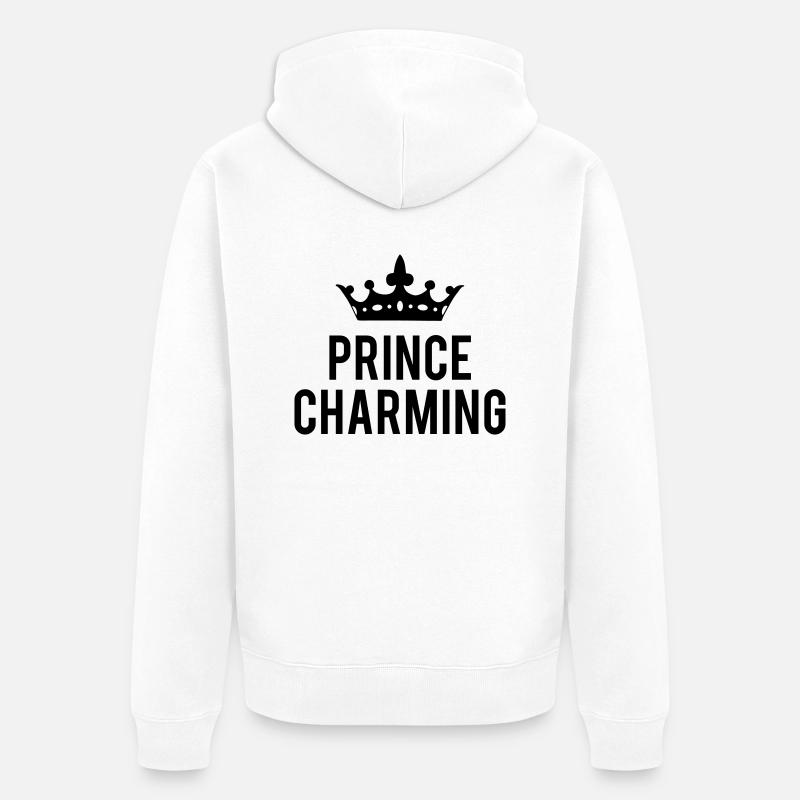 Prince Charming - Veste à capuche bio Premium Unisexe - blanc