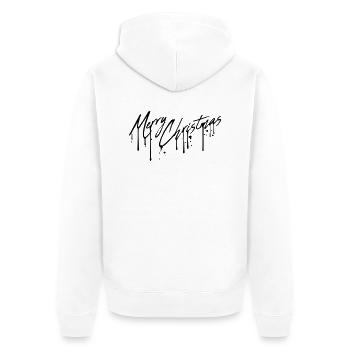 graffiti drops design cool have a merry christma - Unisex Premium Organic Zip Hoodie - white - Back - Thijin (182cm)