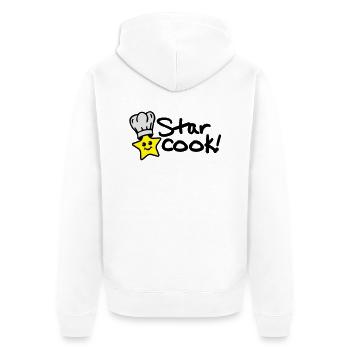 star_cook_design_t3 - Veste à capuche bio Premium Unisexe - blanc - Dos - Thijin (182cm)