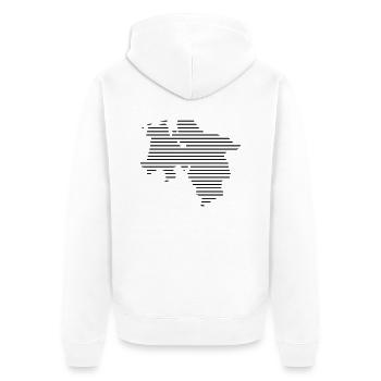 Basse-shirt / / Niedersachsen shirt / / Pays - Veste à capuche bio Premium Unisexe - blanc - Dos - Thijin (182cm)