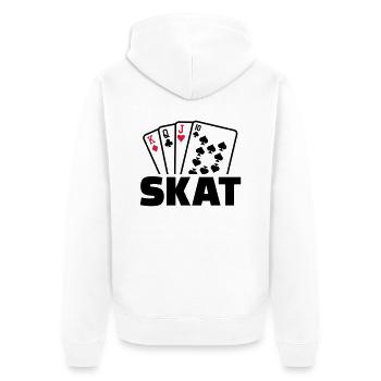 Skat - Veste à capuche bio Premium Unisexe - blanc - Dos - Thijin (182cm)