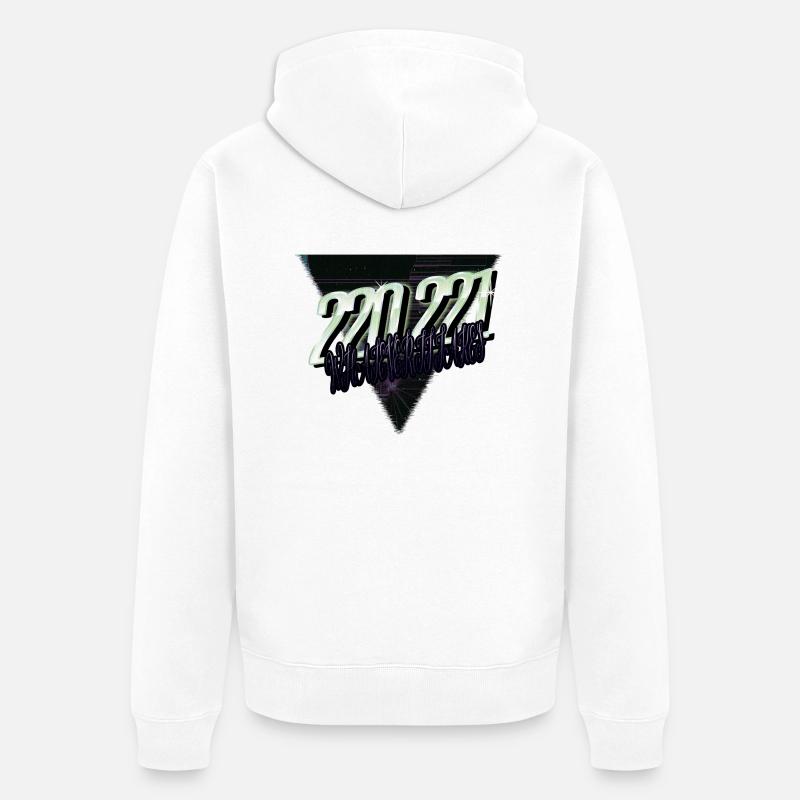 electronics engineer geek electrical electrician - Unisex Premium Bio Zip Hoodie - Weiß
