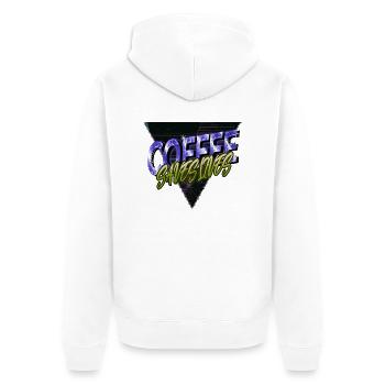 Statement Gift Idea Bodybuilding Bubaprints - Unisex Premium Organic Zip Hoodie - white - Back - Thijin (182cm)