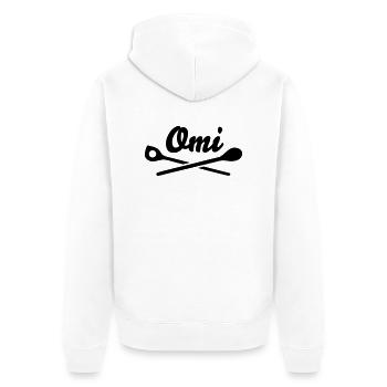 Granny - Unisex Premium Organic Zip Hoodie - white - Back - Thijin (182cm)