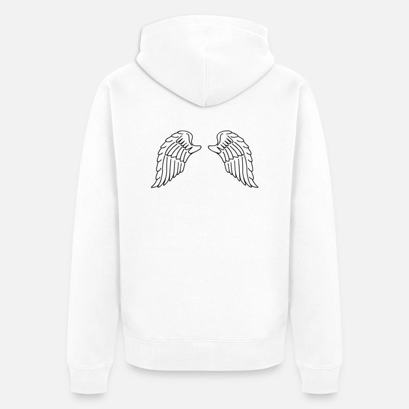 Wings - Veste à capuche bio Premium Unisexe - blanc