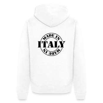 made in italy m1k2 - Veste à capuche bio Premium Unisexe - blanc - Dos - Thijin (182cm)