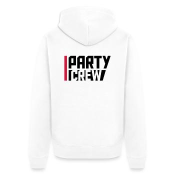 s amusement crew balken rouges amis équipe crew cl - Veste à capuche bio Premium Unisexe - blanc - Dos - Thijin (182cm)