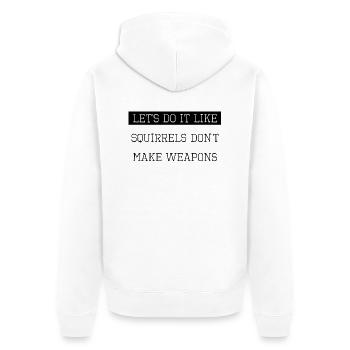 amusement drôle paix pour paris blagues enfant citation fierté - Veste à capuche bio Premium Unisexe - blanc - Dos - Thijin (182cm)