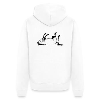 Dead Horse - Veste à capuche bio Premium Unisexe - blanc - Dos - Thijin (182cm)
