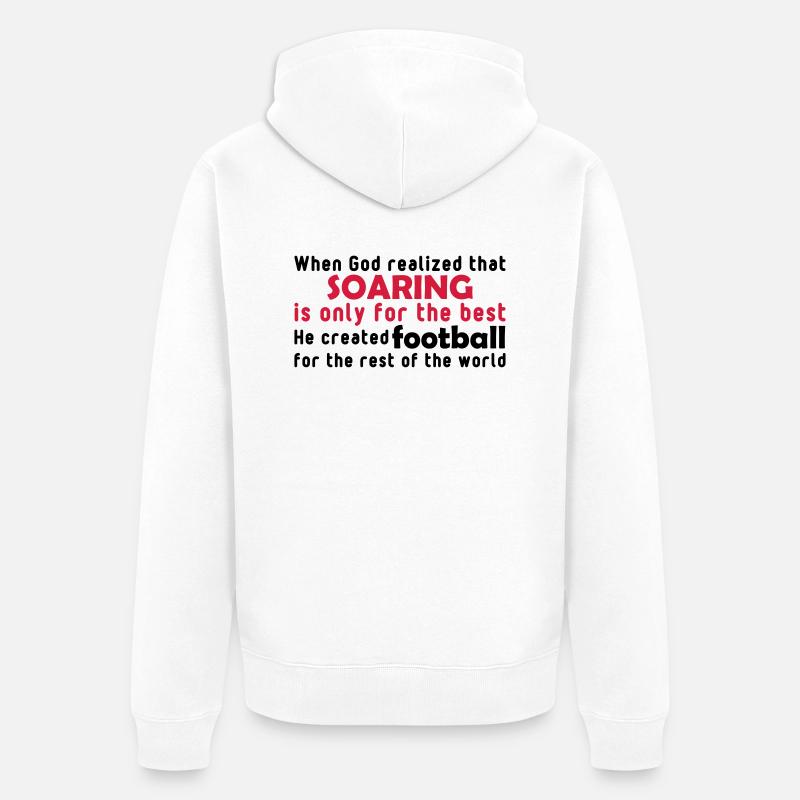 god soaring - Veste à capuche bio Premium Unisexe - blanc
