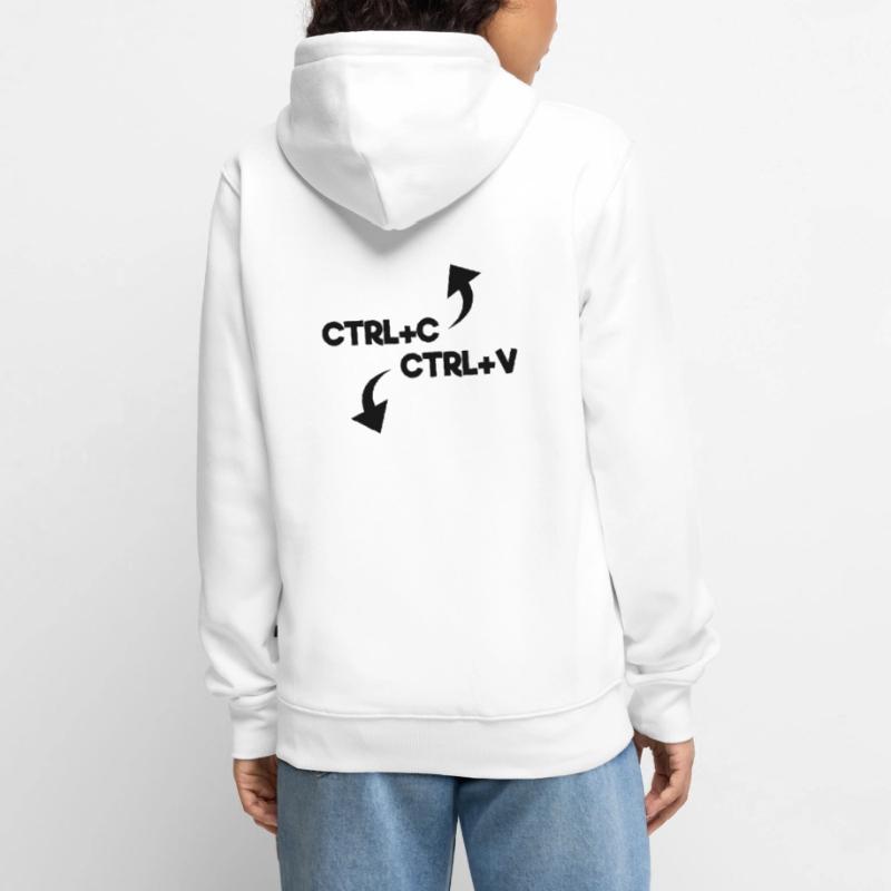 ctrl c ctrl v Unisex Premium Bio Zip Hoodie