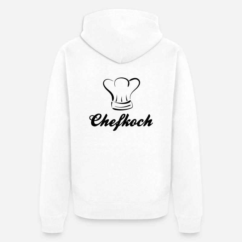 chef - Veste à capuche bio Premium Unisexe - blanc