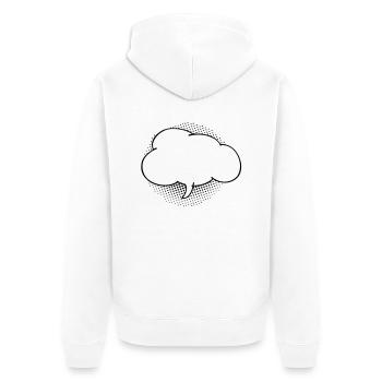 Bulle nuage - Veste à capuche bio Premium Unisexe - blanc - Dos - Thijin (182cm)