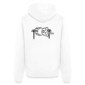 Pig Barbecue - Veste à capuche bio Premium Unisexe - blanc - Dos - Thijin (182cm)