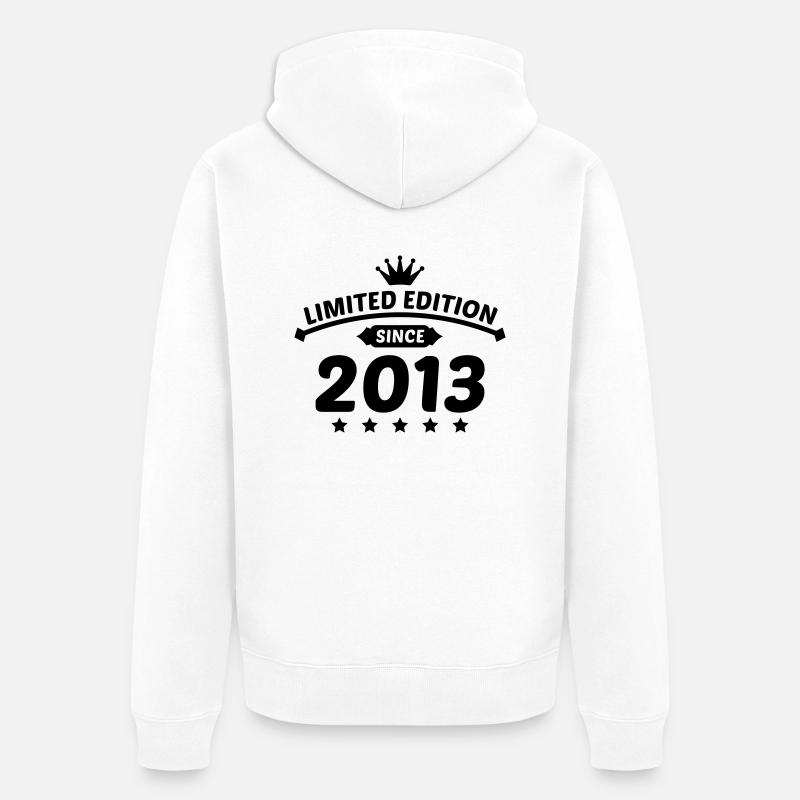 limited_since_2013_1_f1 - Veste à capuche bio Premium Unisexe - blanc