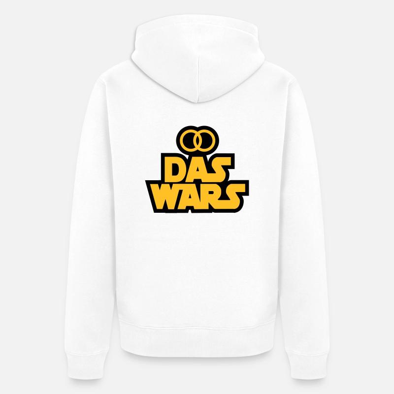 Das Wars - Unisex Premium Bio Zip Hoodie - Weiß