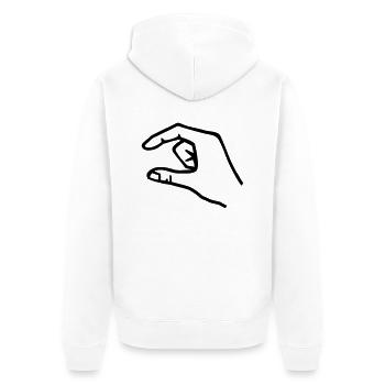 Main - Veste à capuche bio Premium Unisexe - blanc - Dos - Thijin (182cm)