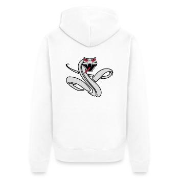Serpent cool dangereux mal - Veste à capuche bio Premium Unisexe - blanc - Dos - Thijin (182cm)