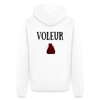 VOLEUR PERSONNAGE JDR - Veste à capuche bio Premium Unisexe - blanc - Dos - Thijin (182cm)