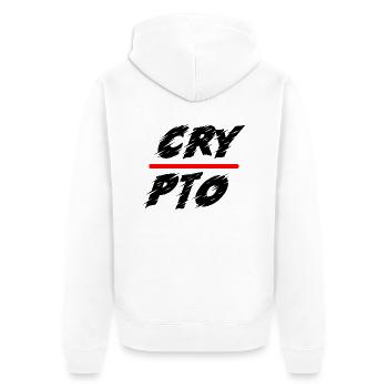 Bitcoin Trading Crypto Stocks - Veste à capuche bio Premium Unisexe - blanc - Dos - Thijin (182cm)