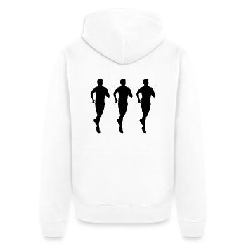 Jogging 3 - Veste à capuche bio Premium Unisexe - blanc - Dos - Thijin (182cm)