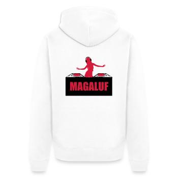 DJ Girl Sexy Magaluf Mallorca - Veste à capuche bio Premium Unisexe - blanc - Dos - Thijin (182cm)