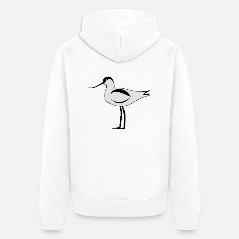 Avocette - Veste à capuche bio Premium Unisexe - blanc