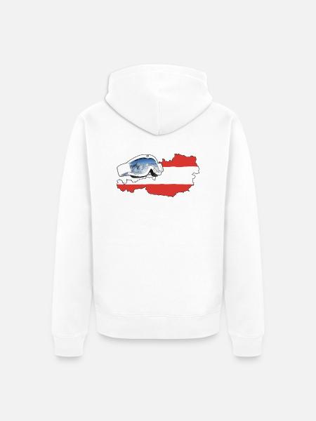 Österreich Goggles - Unisex Premium Bio Zip Hoodie - Weiß