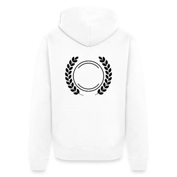 Junggesellenabschied Auszeichnung - Unisex Premium Bio Zip Hoodie - Weiß - Hinten - Thijin (182cm)
